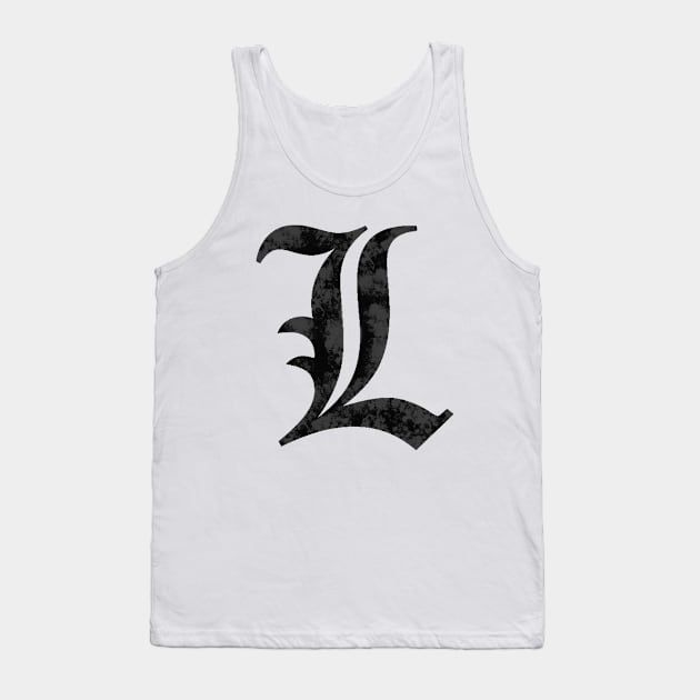 L- Death Note Tank Top by Rebellion10